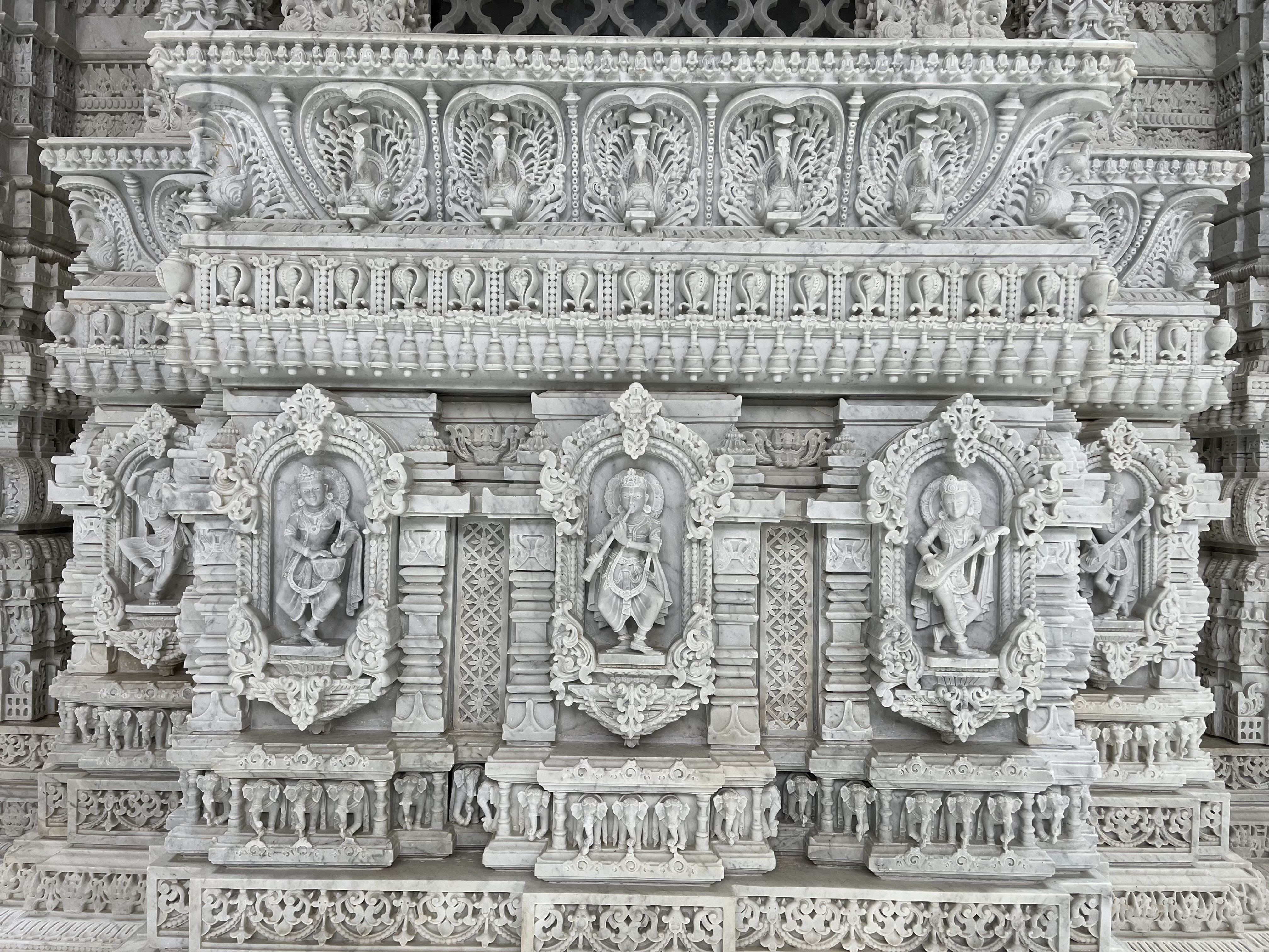 Detail on the wall of the smaller temple.